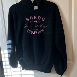 Black Shedd Aquarium Hoodie Size M